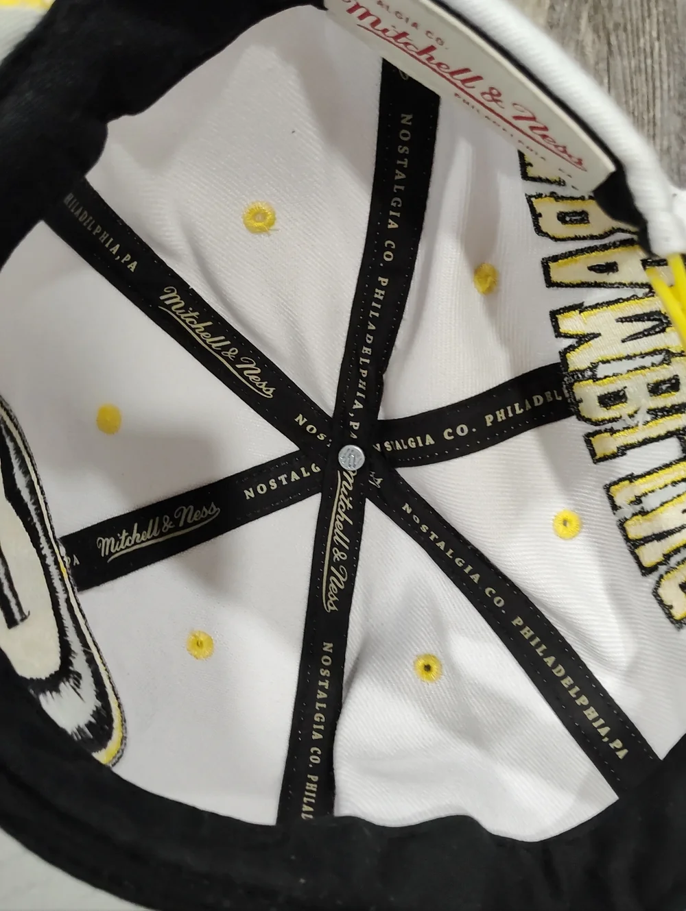 Grambling State Tigers Mitchell & Ness NCAA Snapback Hat Cap 3D Logo White